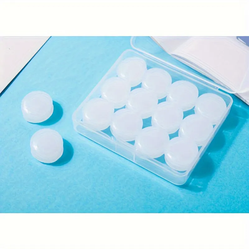 12PCS Soft Silicone Earplugs Noise Reduction Reusable Comfortable