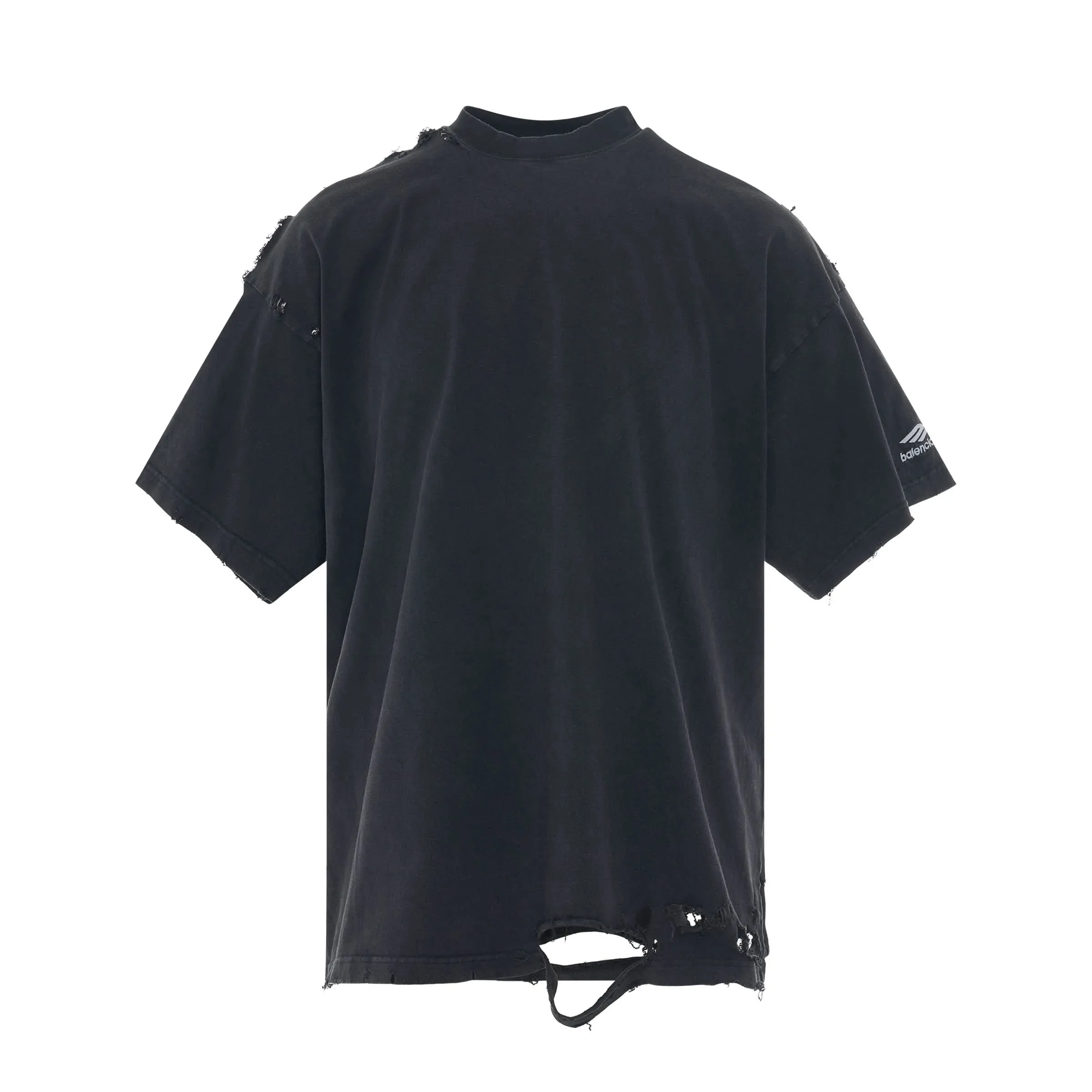 3B Sports Icon Repaired Oversized T-Shirt in Washed Black