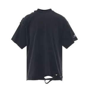 3B Sports Icon Repaired Oversized T-Shirt in Washed Black