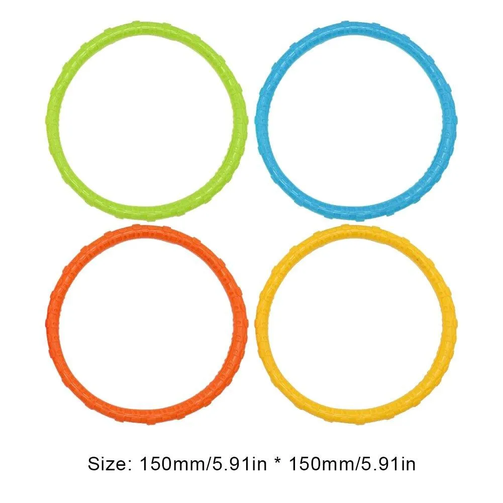 4Pcs Summer Diving Toys Plastic Children Swimming Pool Water Toys Water Grass Ring Dolphin Diving Swimming Pool Accessories