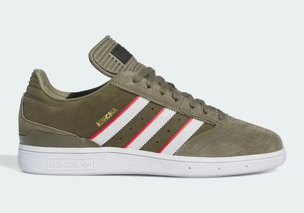 ADIDAS Busenitz x Dan Mancina Shoes Olive Strata/Red/Cloud White