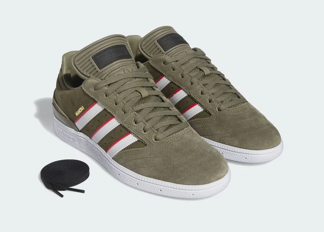 ADIDAS Busenitz x Dan Mancina Shoes Olive Strata/Red/Cloud White