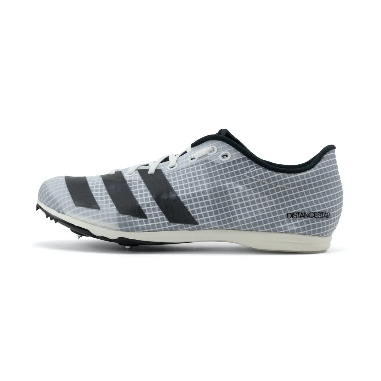 Adidas Mens Running Spike Distancestar White/Metallic/Black