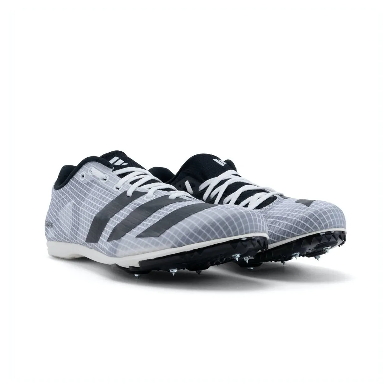 Adidas Mens Running Spike Distancestar White/Metallic/Black