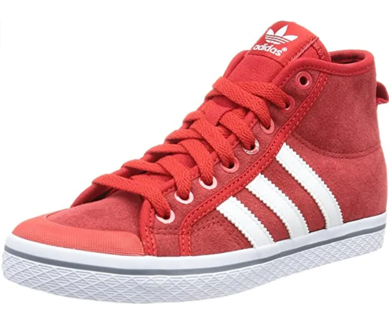 Adidas Original scarpa sneakers alta Honey Stripes Mid G96067 rosso