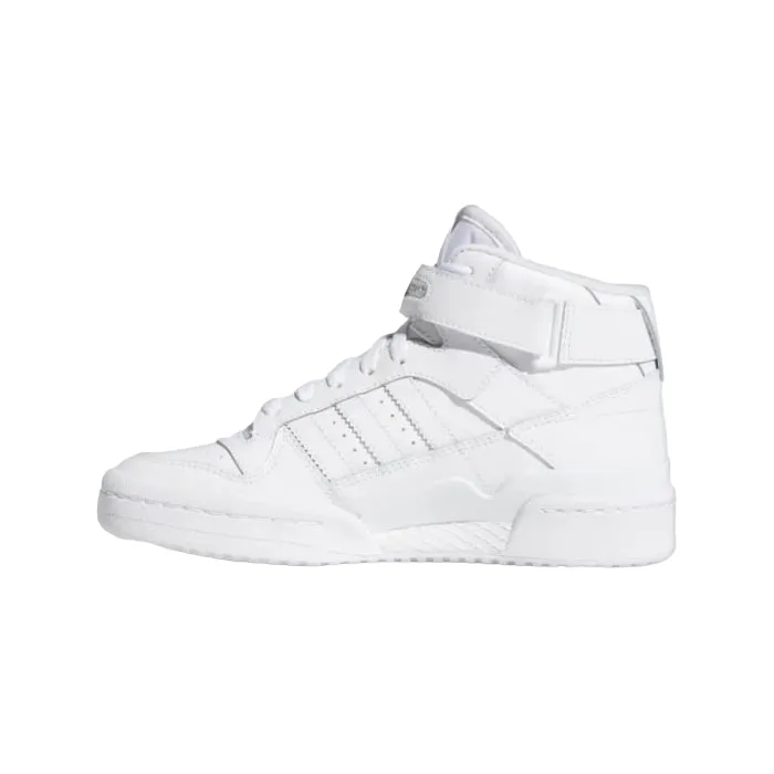 Adidas Originals Scarpa sneakers alta da ragazzo Forum Mid FZ2086 bianco