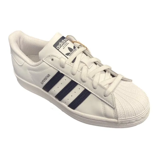 Adidas Originals scarpa sneakers da ragazzi Superstar GY3358 bianco-blu