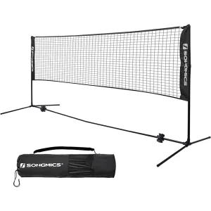 Adjustable Height Portable Badminton Tennis Net Set, 4m - SONGMICS