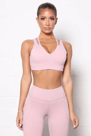 After Cardio Active Sports Bra In Power Flex - Mauve