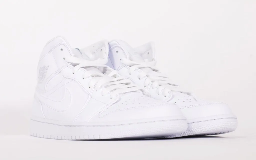 Air Jordan 1 Mid 'Triple White 2.0' (2020)