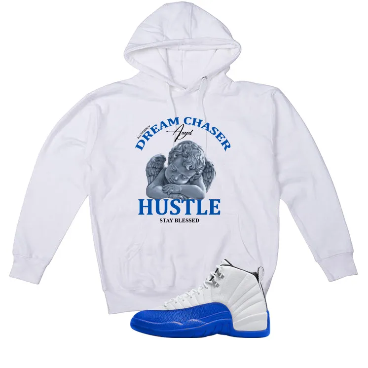 Air Jordan 12 Blueberry White T-Shirt (Dream Chaser Angel)| illcurrency