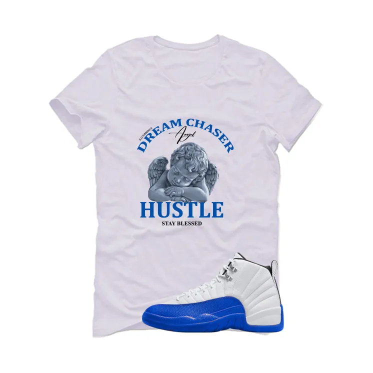 Air Jordan 12 Blueberry White T-Shirt (Dream Chaser Angel)| illcurrency