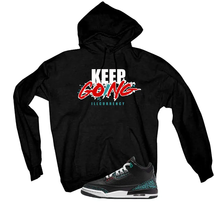 Air Jordan 3 GS Moto Black T-Shirt (keep Going)| illcurrency