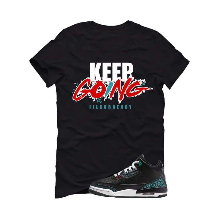 Air Jordan 3 GS Moto Black T-Shirt (keep Going)| illcurrency