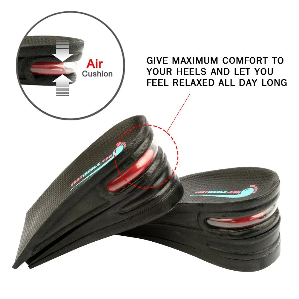 Air up Height Increase Shoe Heel Lift Inserts for Men and Women (3 Layers, 2.5" UP) 3 Layers ( 2.5" UP)