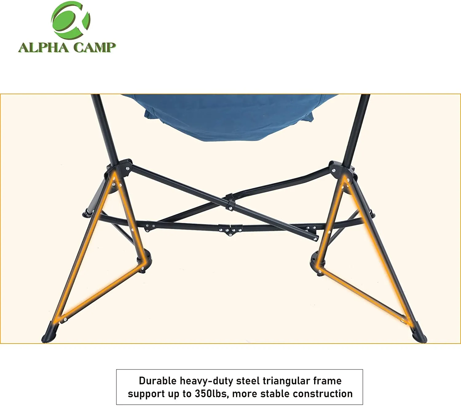 Alpha Camp Oversized Folding Hammock Rocking Chair