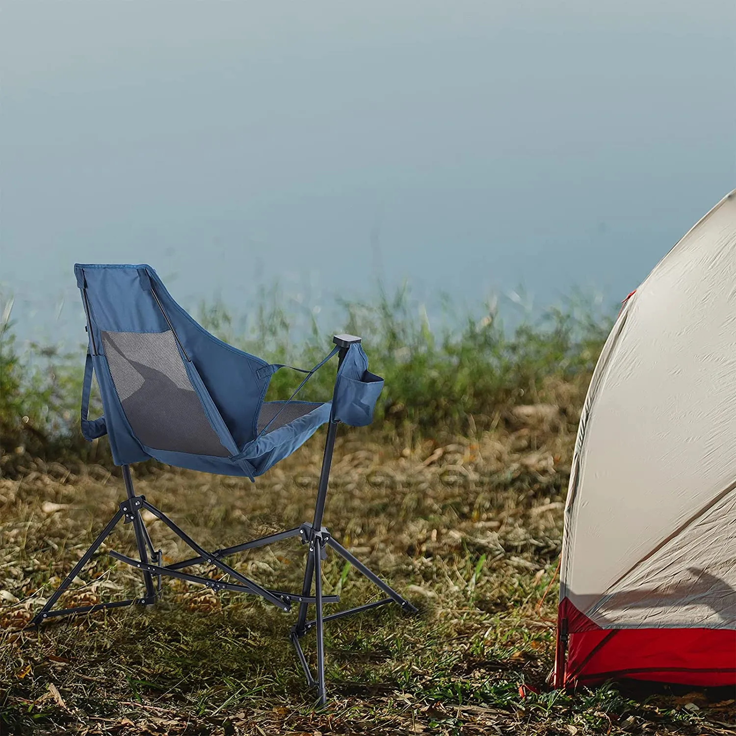 Alpha Camp Oversized Folding Hammock Rocking Chair