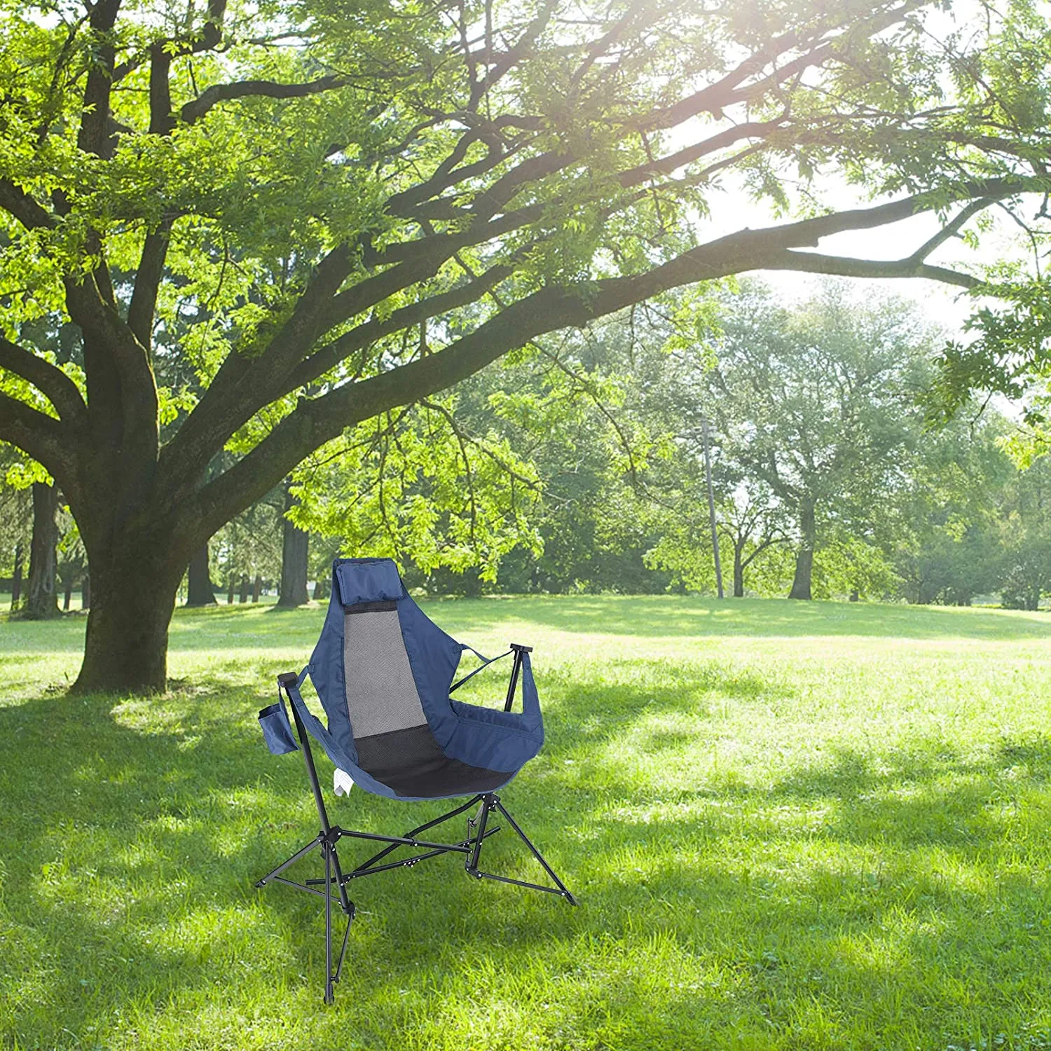 Alpha Camp Oversized Folding Hammock Rocking Chair