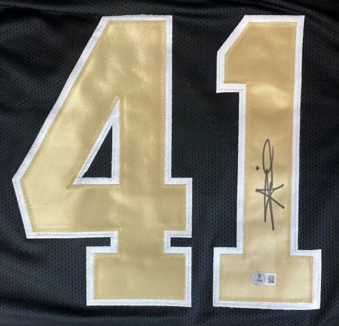 Alvin Kamara New Orleans Signed Black Football Jersey 2 BAS