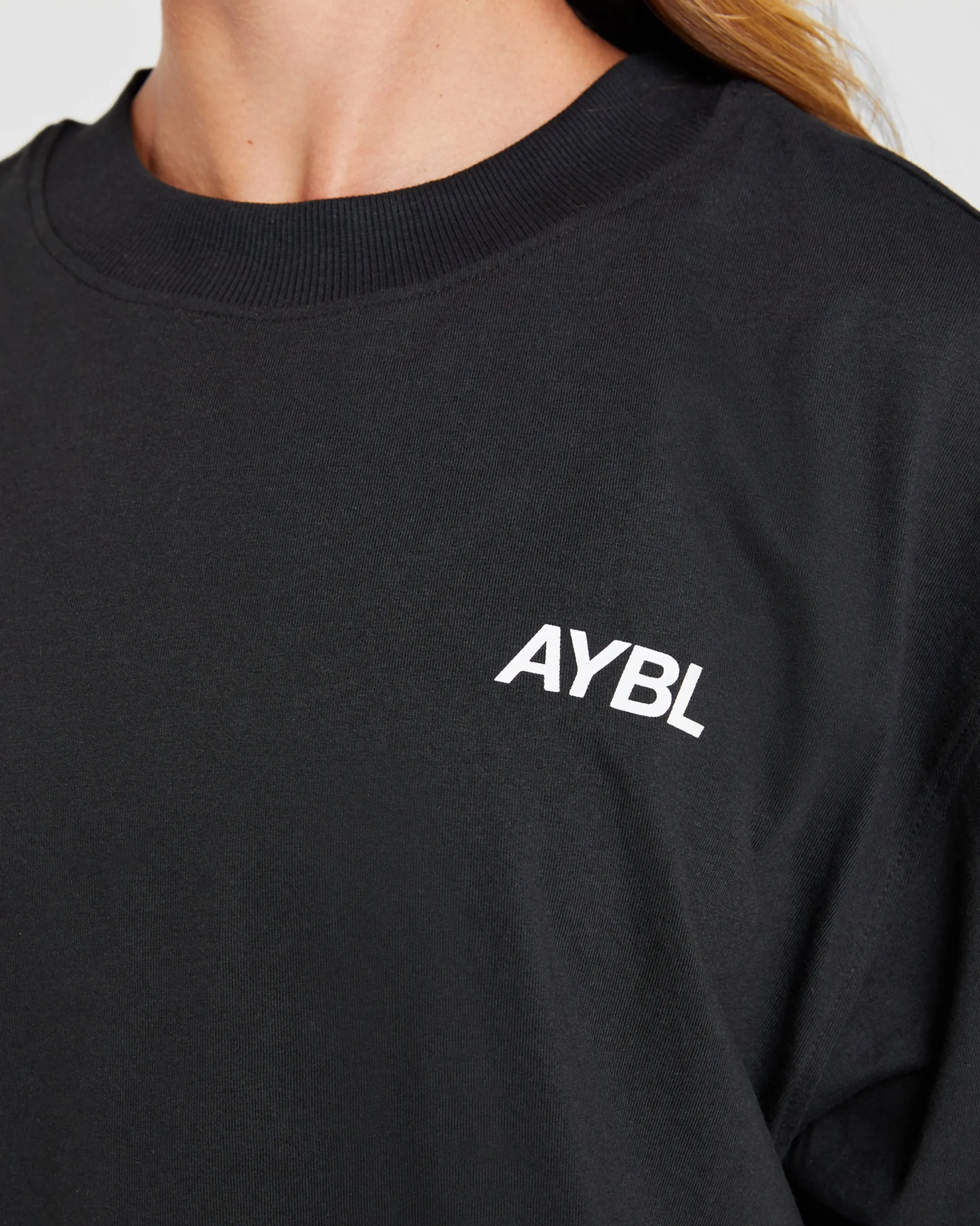 AYBL Sports Club Oversized T Shirt - Black