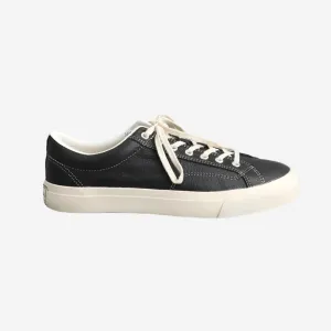 B-02 Leather Basketball Low Sneakers - Black