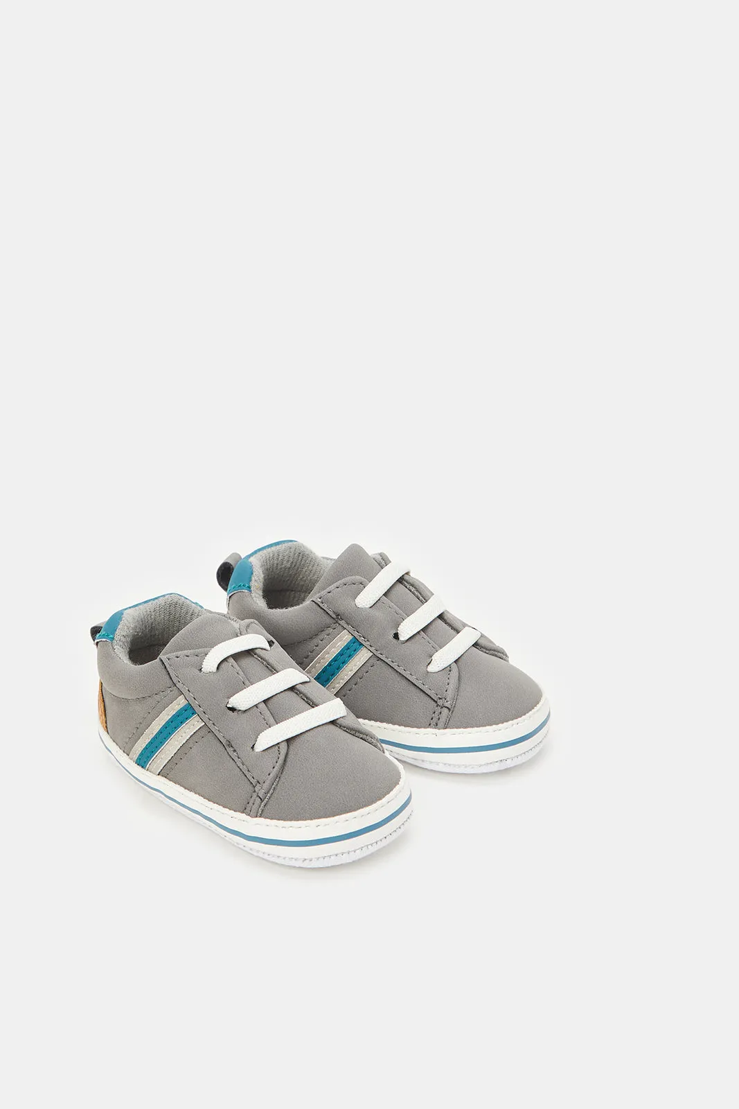 Baby Grey Pram Shoes