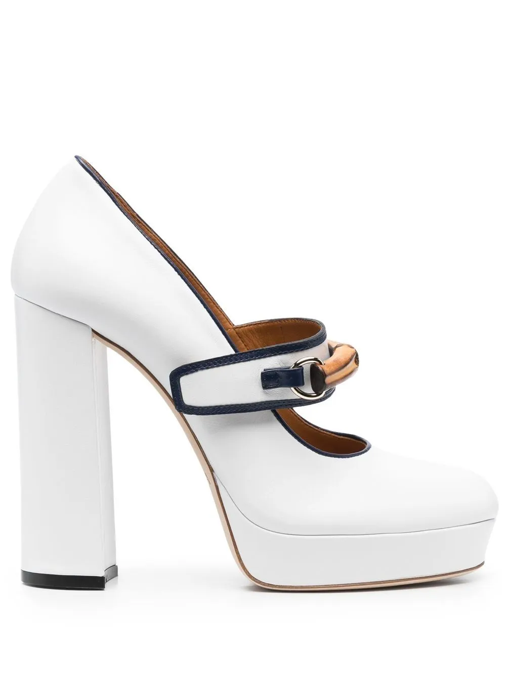 bamboo-detail 120mm platform pumps