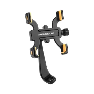 BENGGUO Bicycle Aluminum Alloy Four-claw Cycling Mobile Phone Holder, Model: Rear View Mirror