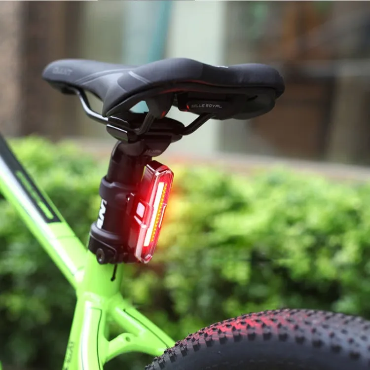 Bicycle Light USB Charging LED Warning Light Night Riding COB Tail Light, Specification: 7505 Red Blue Light