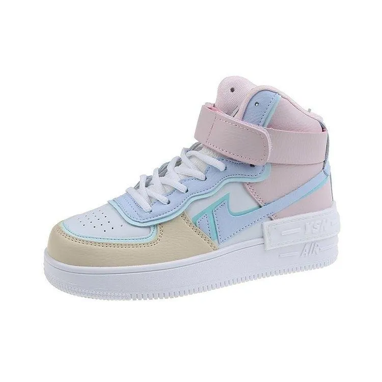 Candy Color Casual Sports Sneakers for Women - Macaron Style Board Shoes