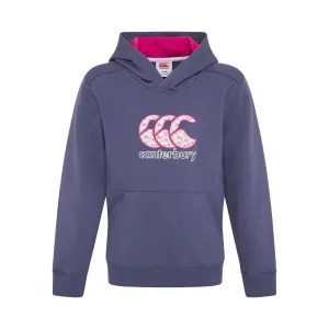 Canterbury Girls Stencil O/H Hoodie - Blue