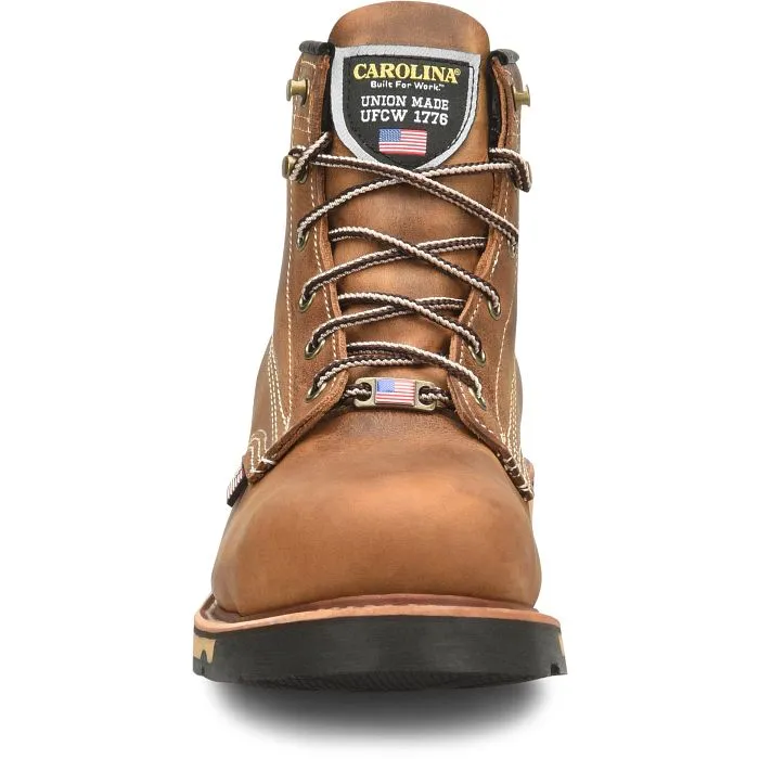 CAROLINA CA7029 USA 6" STEEL TOE WORK BOOT