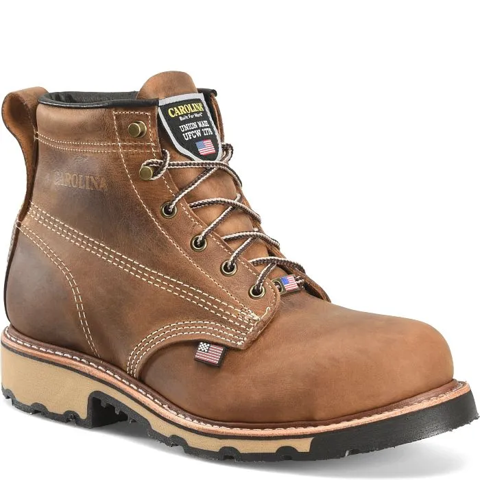 CAROLINA CA7029 USA 6" STEEL TOE WORK BOOT