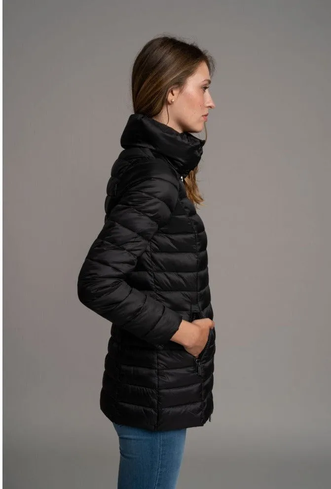 Casaco Cowl Neck Puffer Jacket