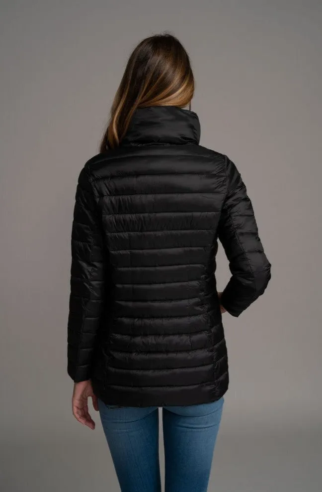 Casaco Cowl Neck Puffer Jacket