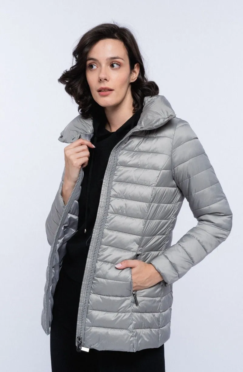 Casaco Cowl Neck Puffer Jacket