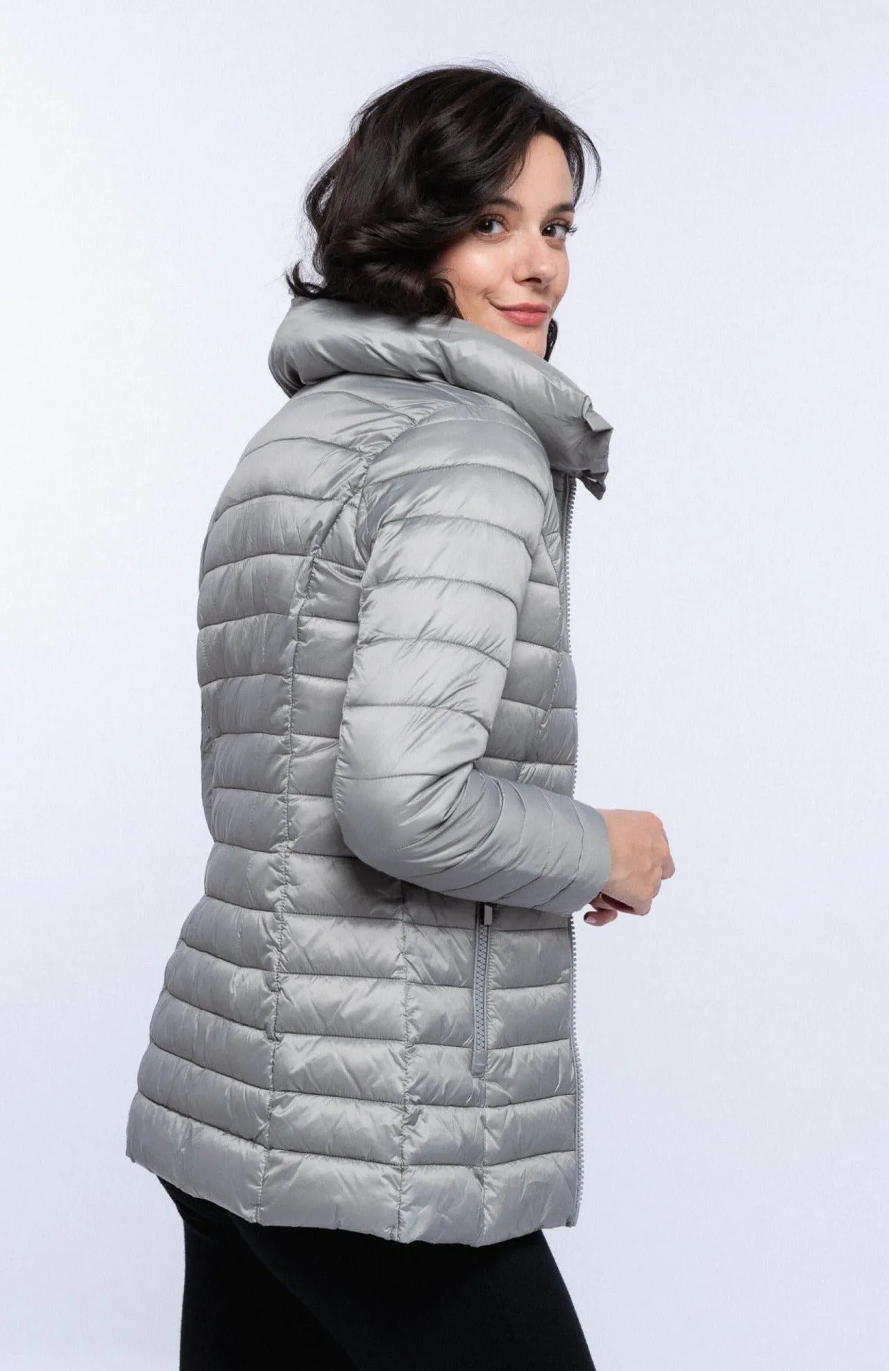 Casaco Cowl Neck Puffer Jacket