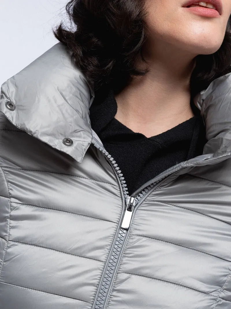 Casaco Cowl Neck Puffer Jacket