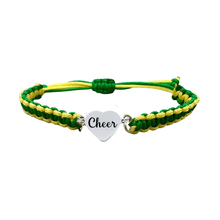 Cheer Multi Colored Rope Bracelet - Pick Colors