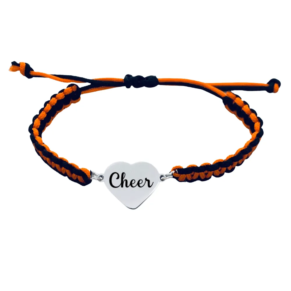 Cheer Multi Colored Rope Bracelet - Pick Colors