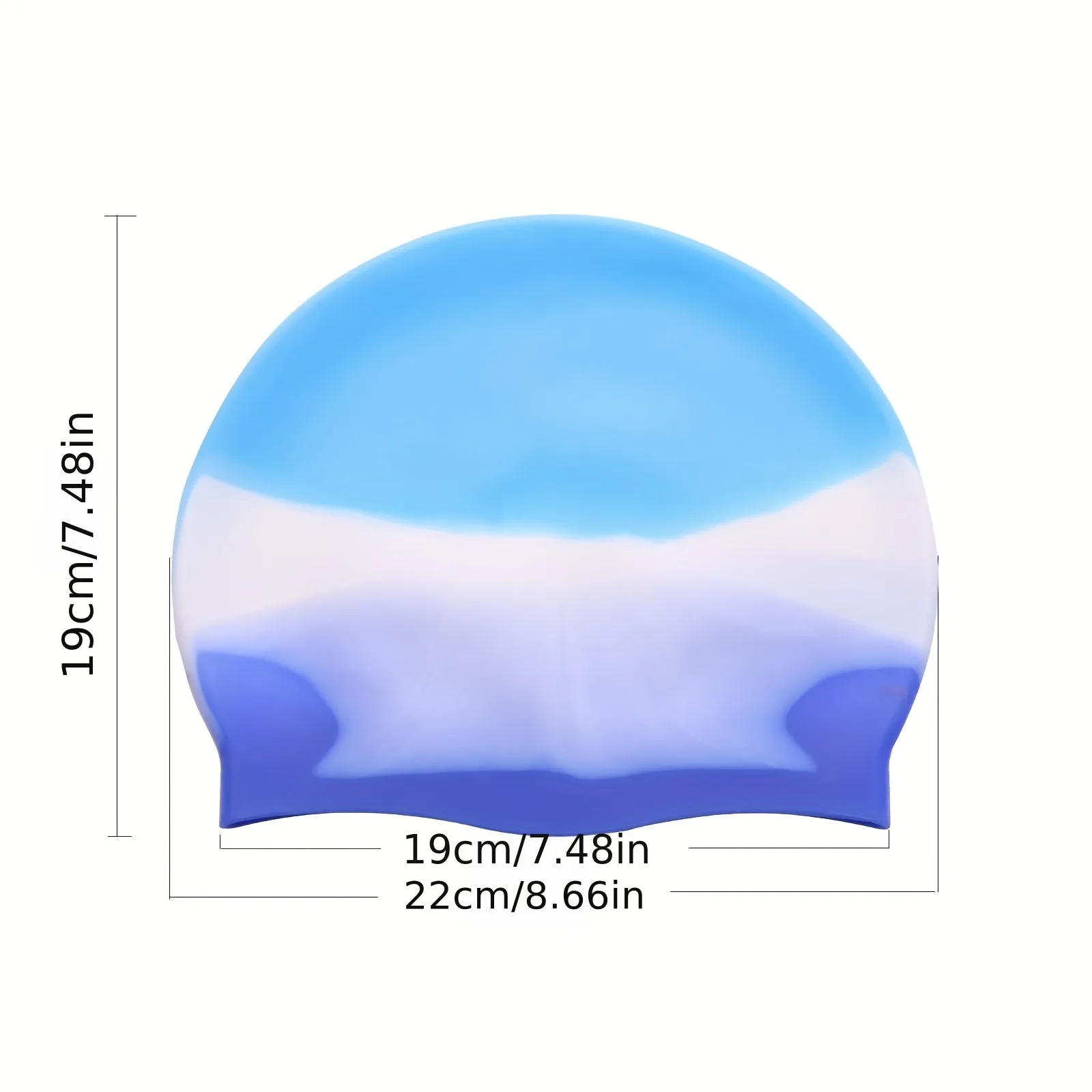 Chic Silicone 1pc Waterproof Adult Swimming Cap for Comfort  Style