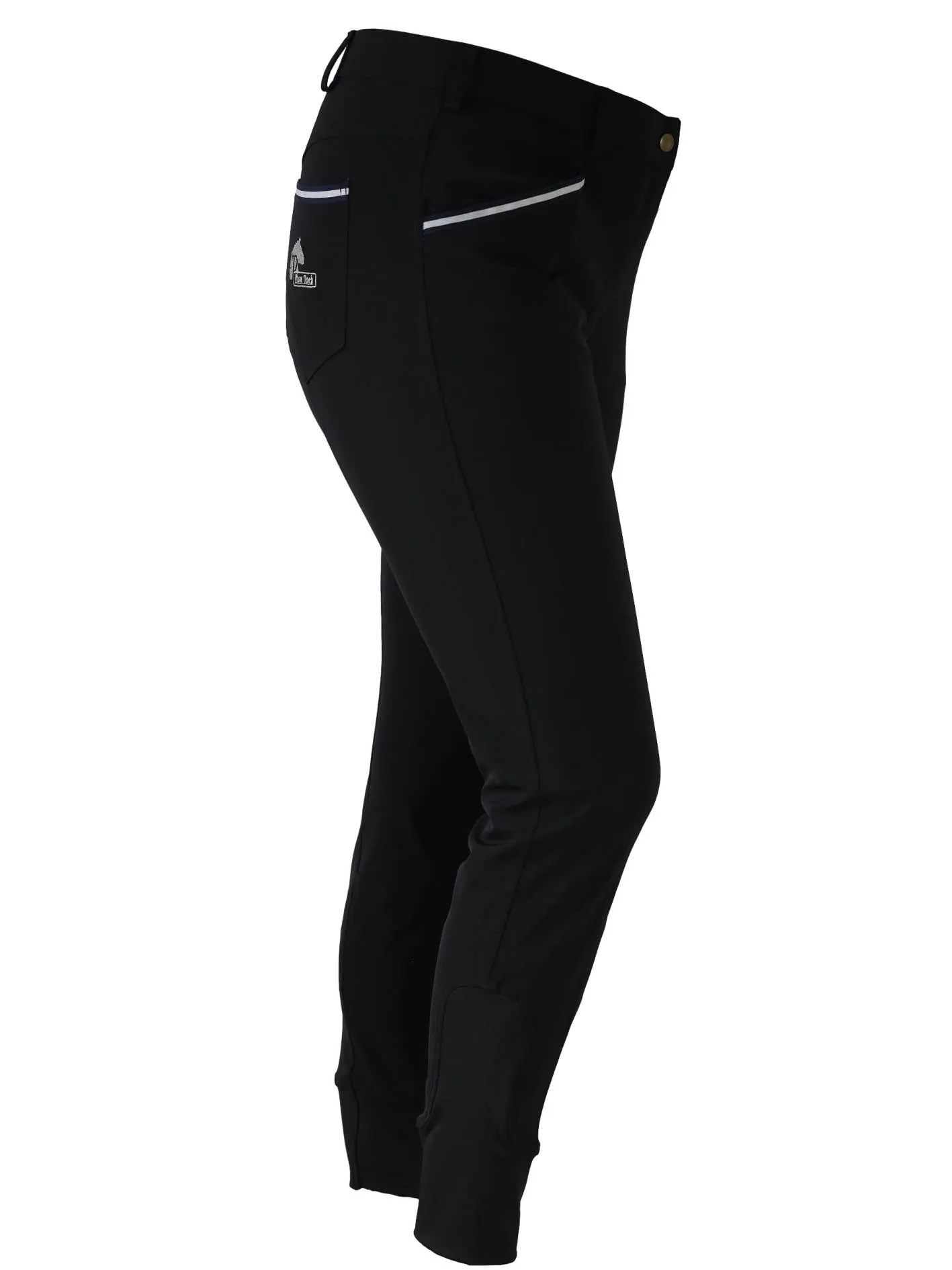 CoolMax Black Breeches in sizes 6 to 28 - No Silicone