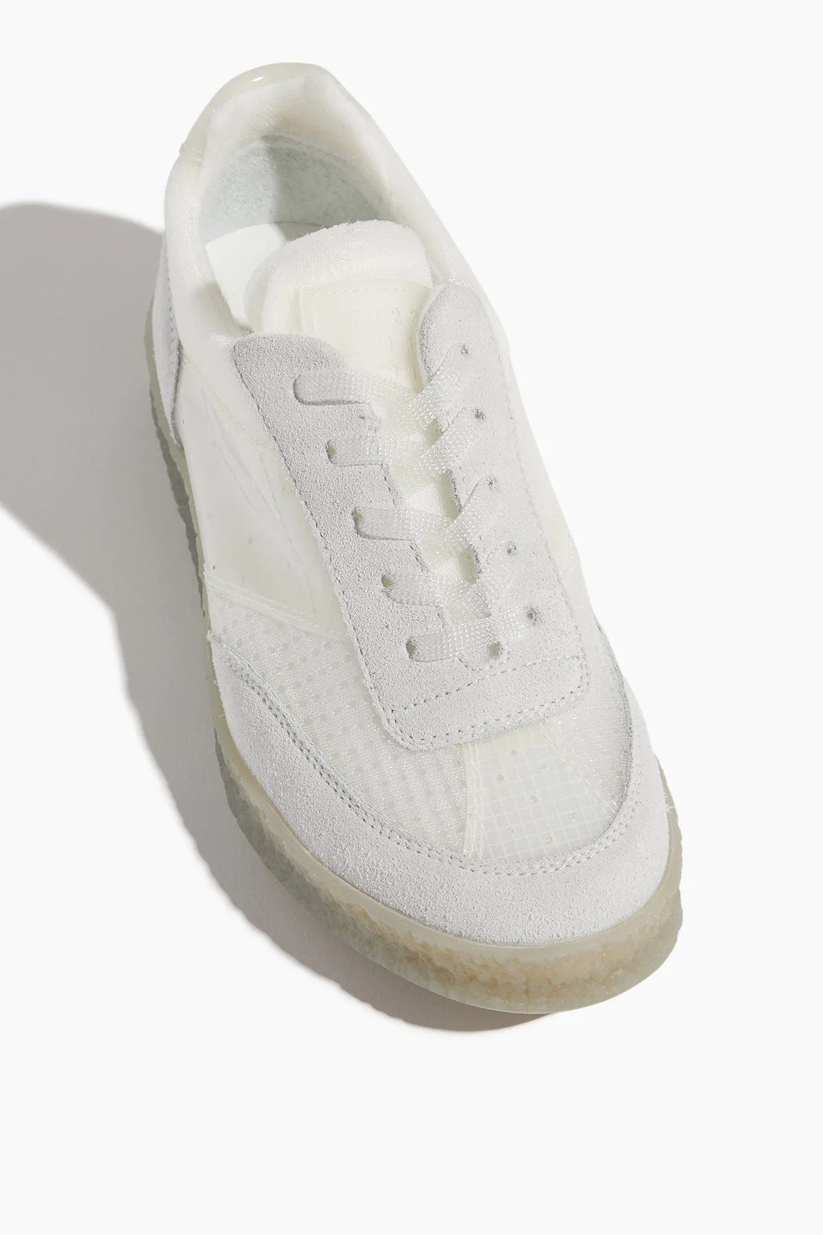 Court Sneakers in White Sand