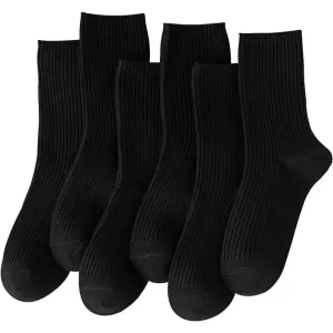 Cozy Cotton Blend Crew Socks – All-Day Comfort (6 Pack)