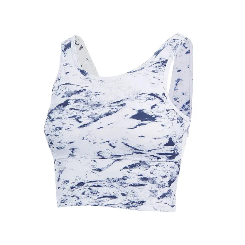 Crop Top Sports Bra with Removable Pad