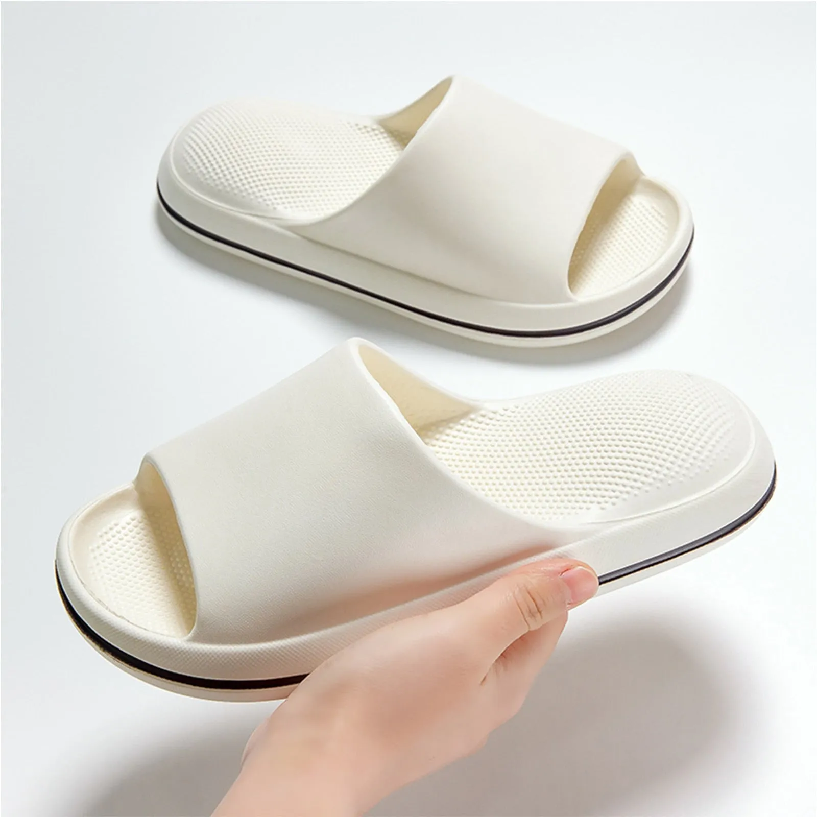 Cute Cloud Home Pillow Slides Women Shower Shoes