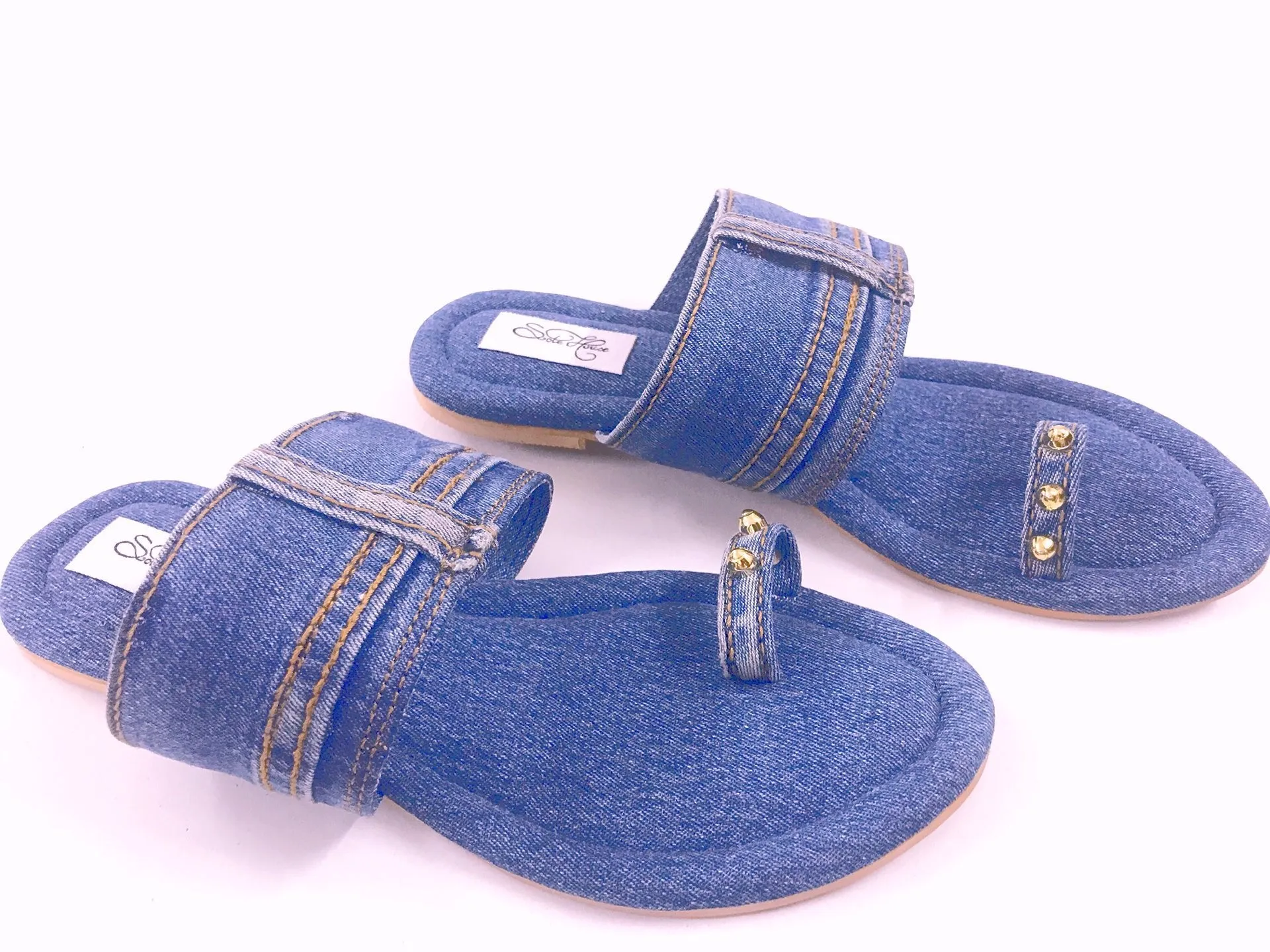 Denim Flats