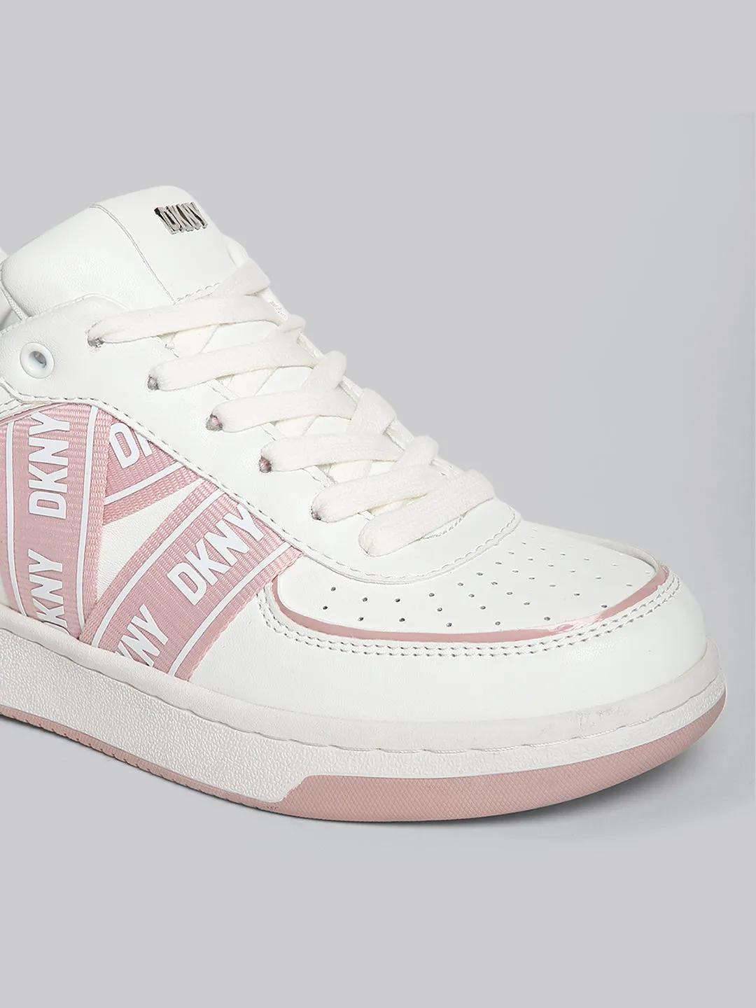 DKNY Women White Sneakers