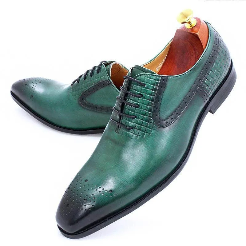 Dress Shoes -  Ryder Leather Lace-Up Men Shoes