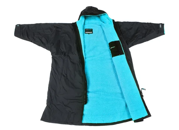 Dryrobe Advance Long Sleeve -Medium - 4 Colouways - Black/Blue, Black Red, Black/Grey & Black/Pink - In Stock